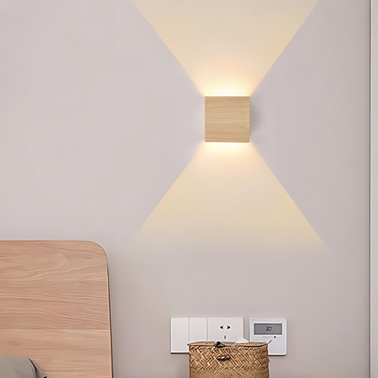 Rustic Wooden LED Wall Lamp for Cozy Homes - Lusomart