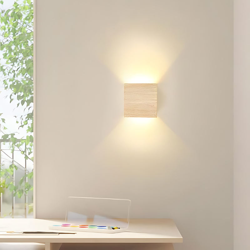 NordLume | Scandinavian Natural Wood LED Wall Light for Minimalist Spaces 1
