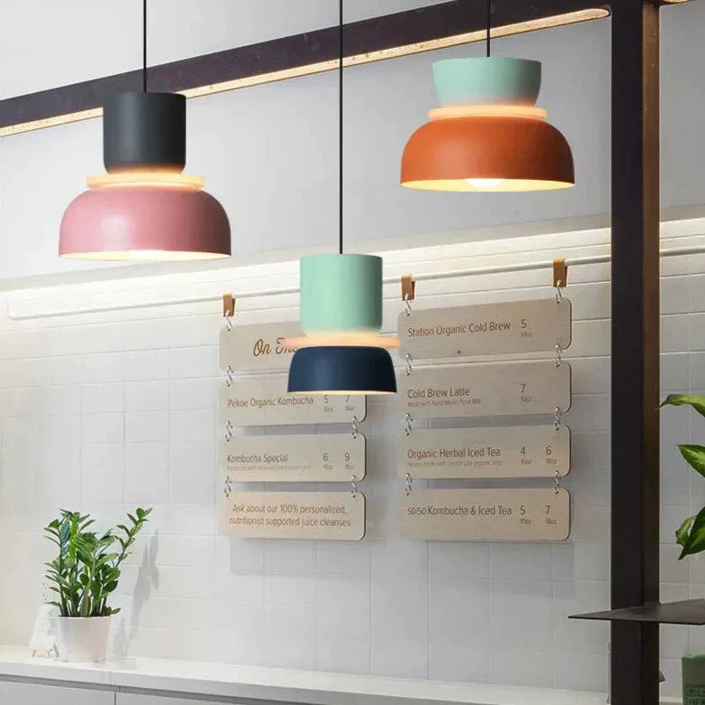 NordiGlow – Scandinavian Macaron Pendant Light for Modern & Colorful Kitchen Decor 2