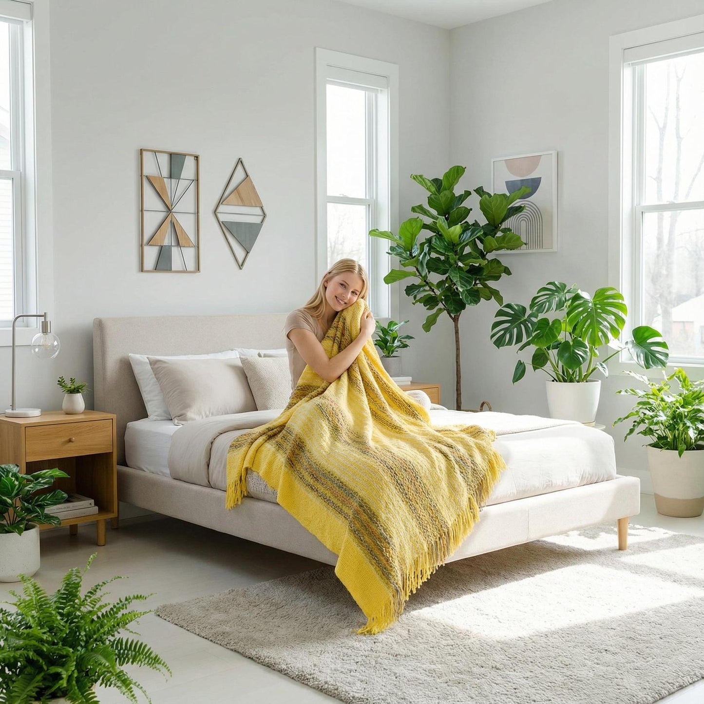 Plush Soft Blanket For Warm Home Decoration