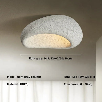 Simple Warm Japanese Style Ceiling Lamp