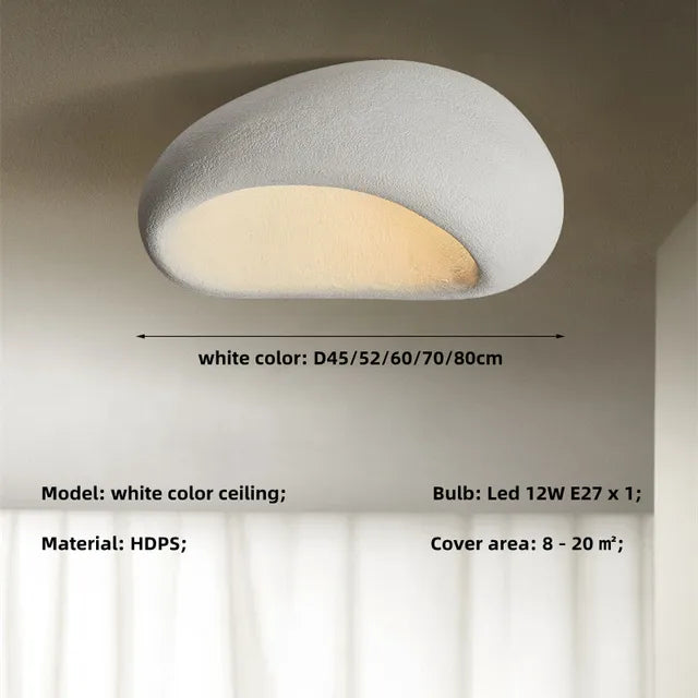 Simple Warm Japanese Style Ceiling Lamp