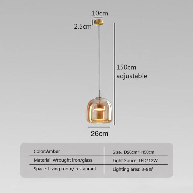 Simple Glass Table Lamp for Modern Homes