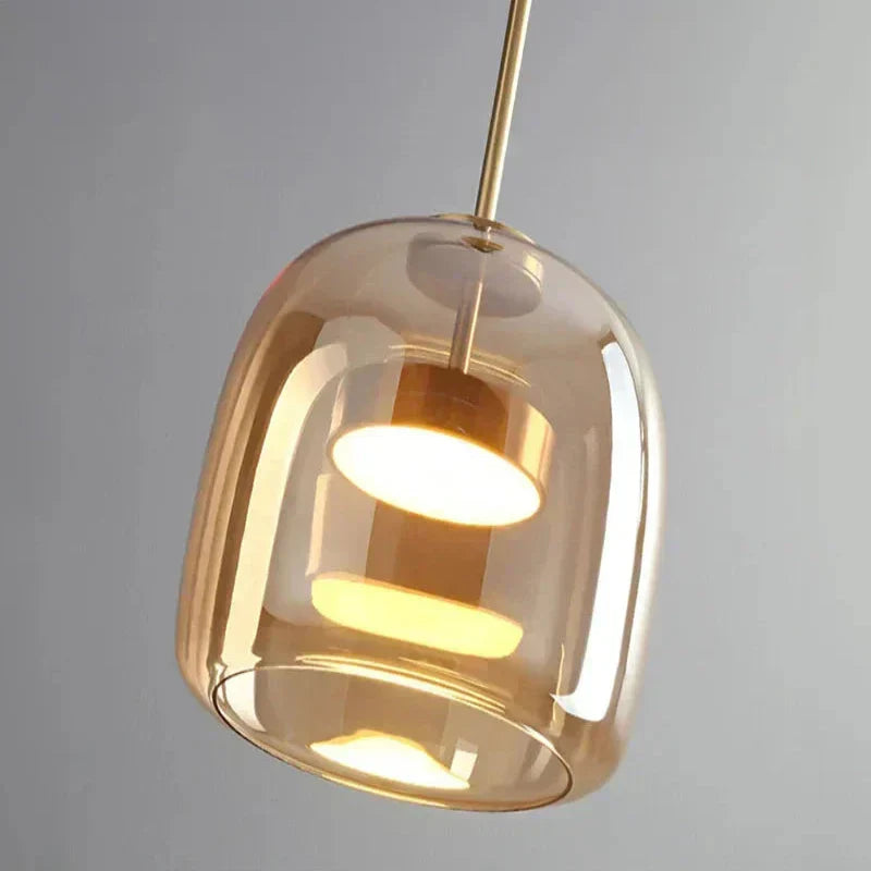 Stylish Glass Pendant Lamp – Soft Warm Lighting