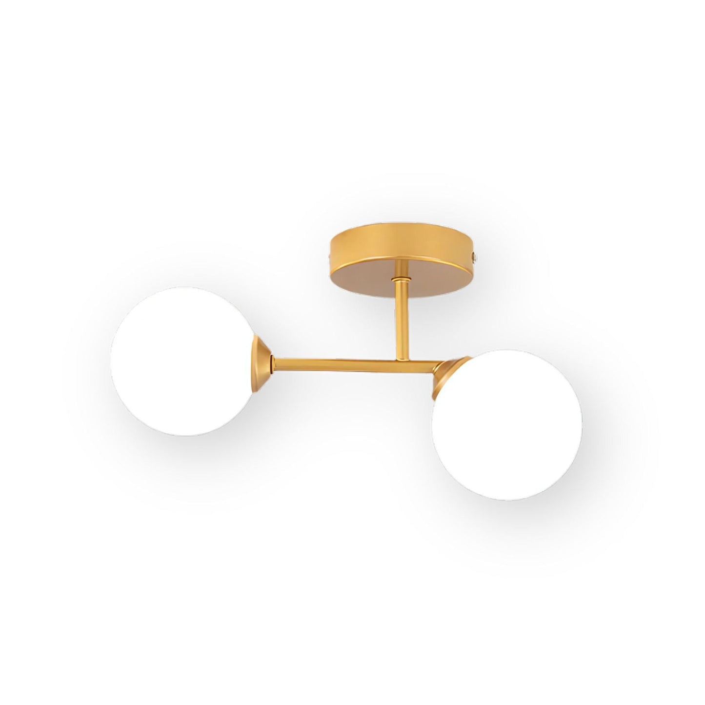 NordicAura | Elegant Modern Glass Sphere Flush Mount Ceiling Light 1
