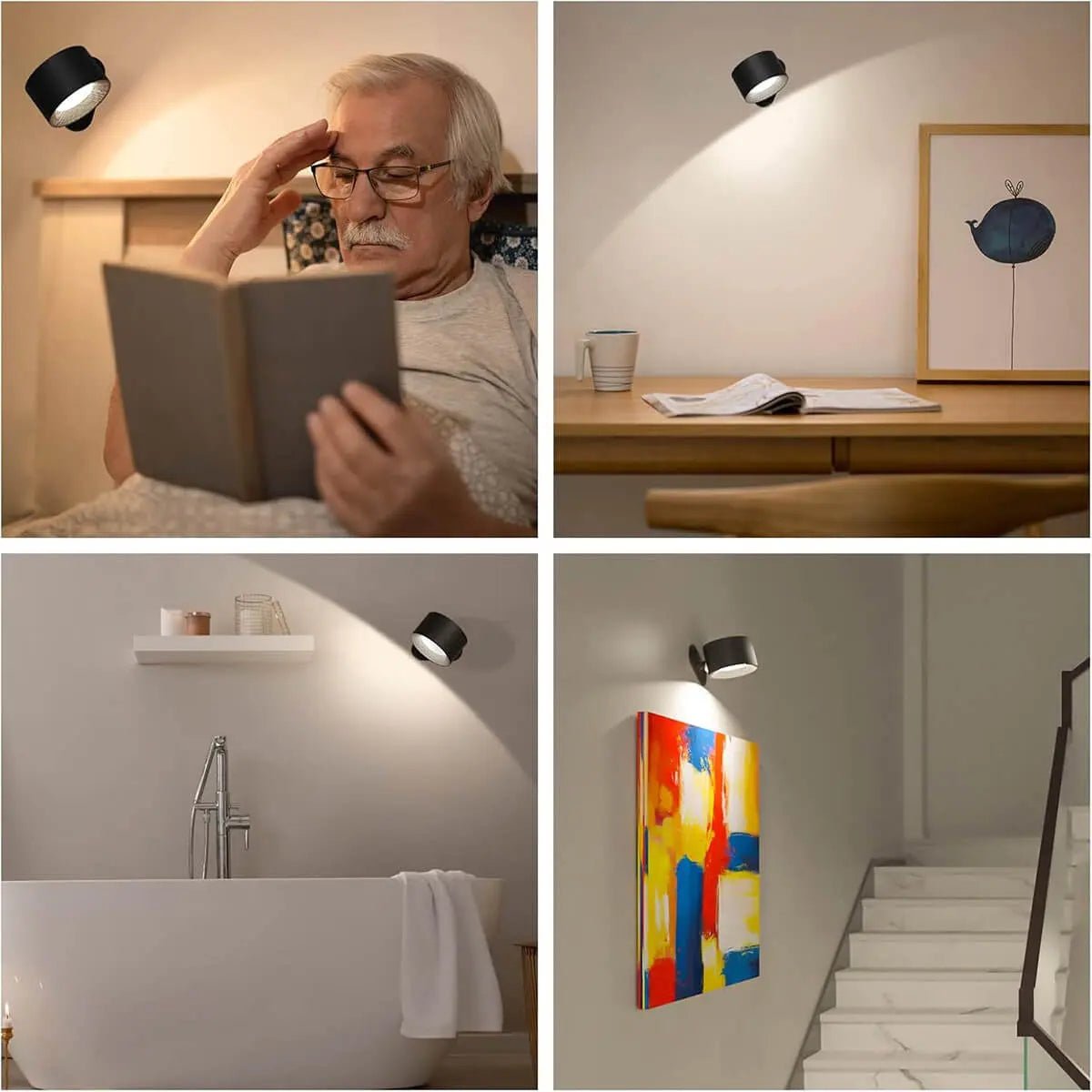 NordicGlow | Elegant Wireless LED Wall Light with Remote Control 7