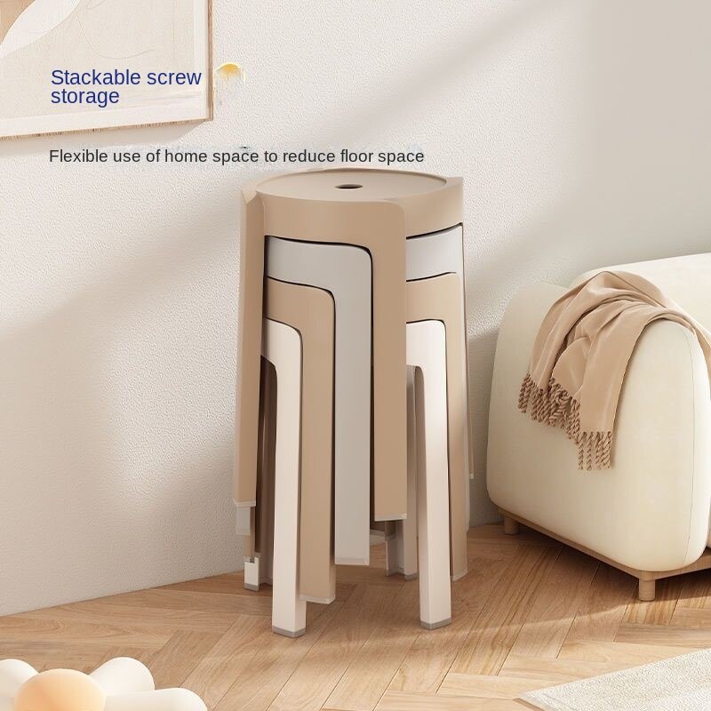 NordicNest | Stylish Minimalist Stackable Dining Stools for Modern Homes 1