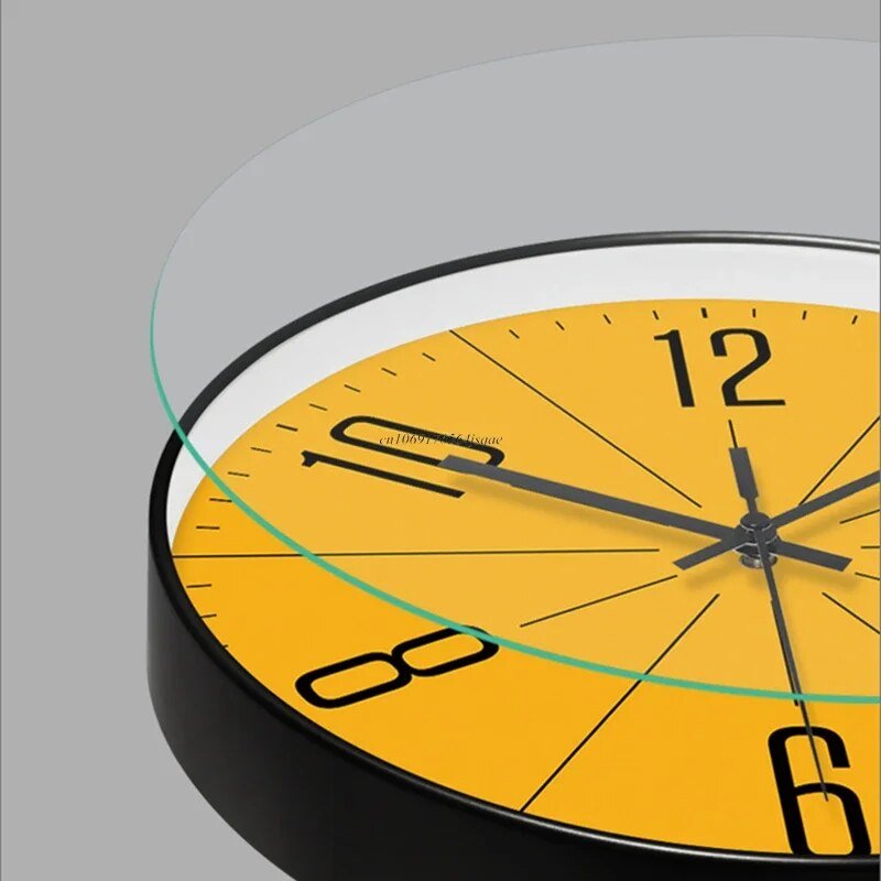 Nordic Modern Wall Clock in Black – Minimalist Decorative Clock for Home and Office 4