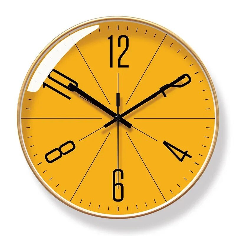 Nordic Modern Wall Clock in Black – Minimalist Decorative Clock for Home and Office 6