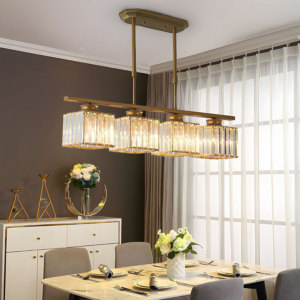 Stylish Triple Glass Kitchen Island Light