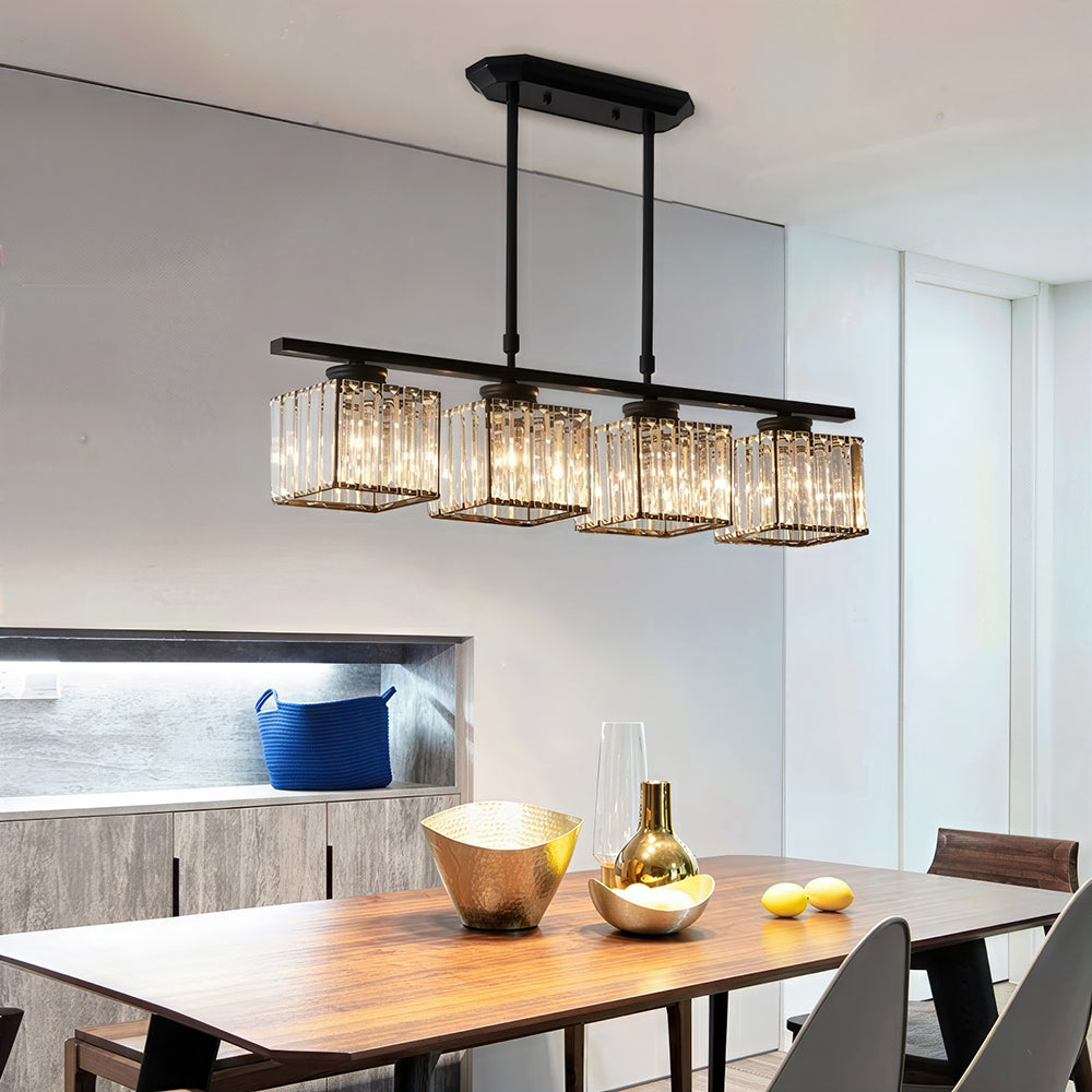 Stylish Triple Glass Kitchen Island Light
