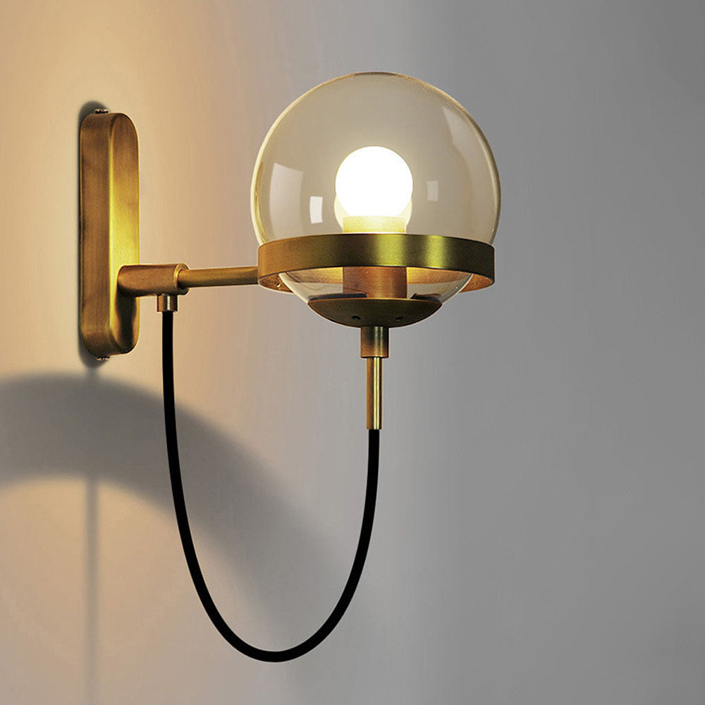 Nordic Retro Style Glass Ball Wall Lamp 3