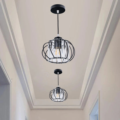 Round Glass Hanging Pendant Light - Lusomart