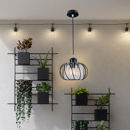 Nordic Simple Globular Glass Hallway Pendant Lighting 4