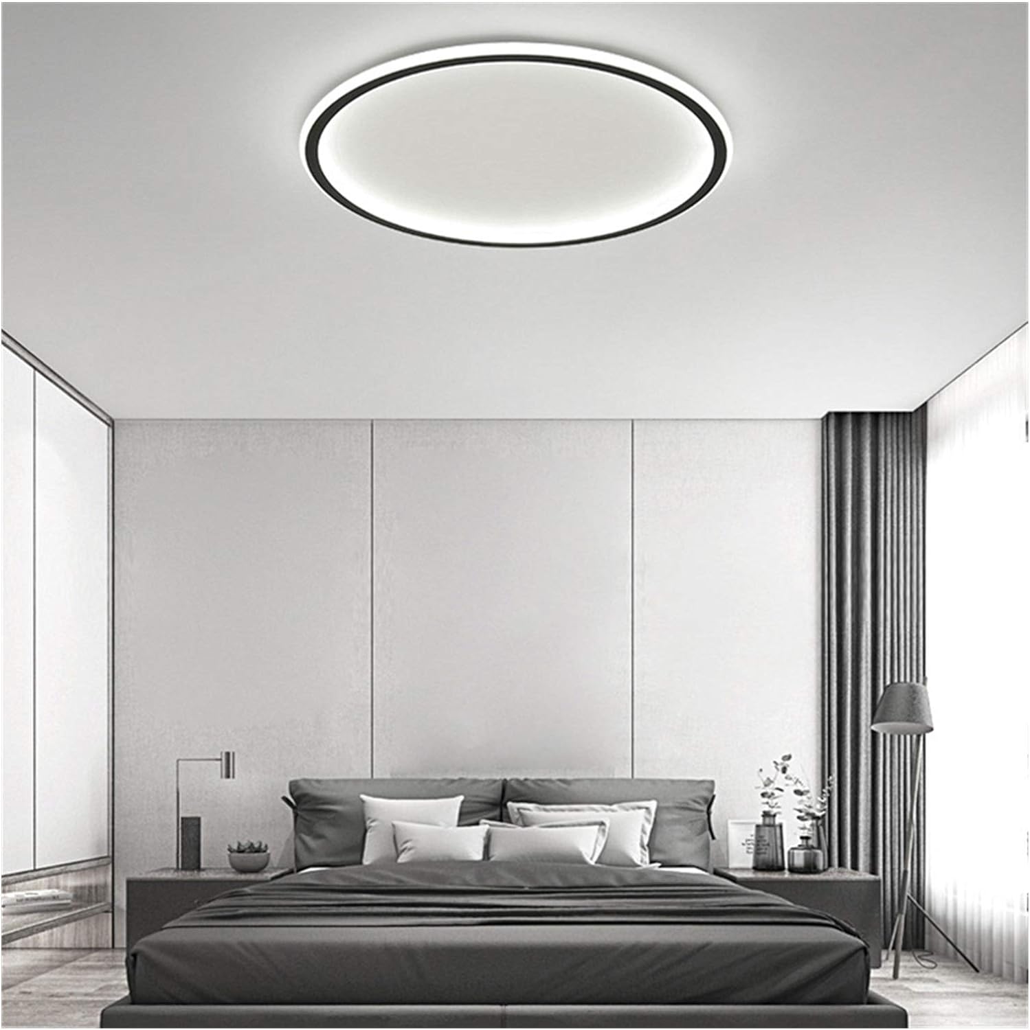 Contemporary Round LED Ceiling Light Fixture - Lusomart