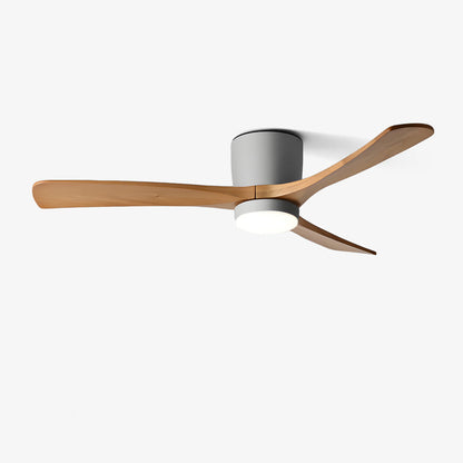 Rustic Wooden Ceiling Fan Light with LED 42 48 Inch