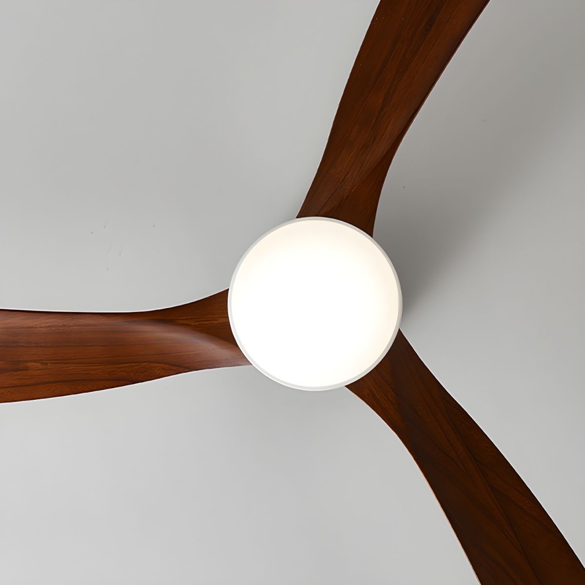 Rustic Wooden Ceiling Fan Light with LED 42 48 Inch