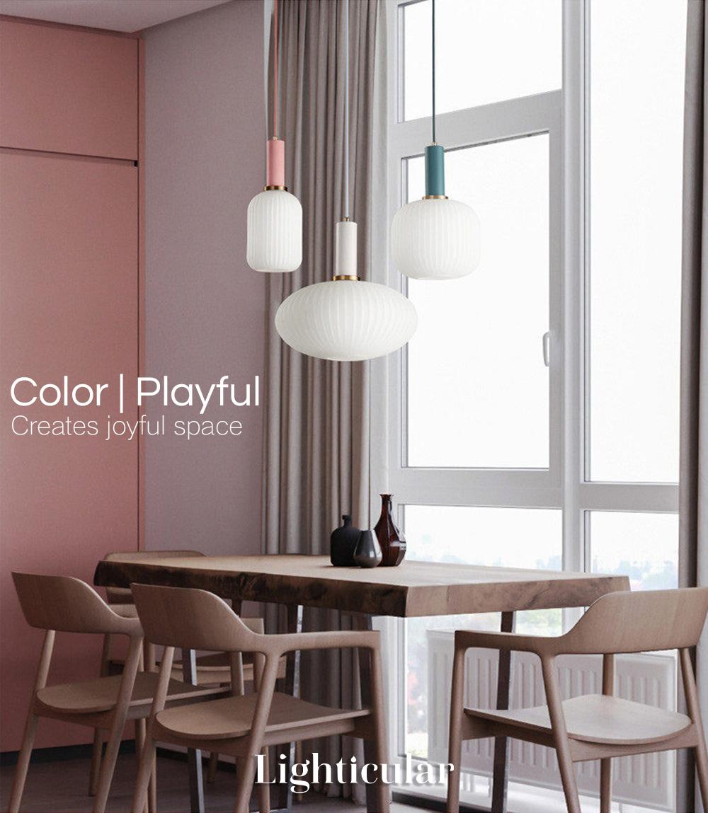 Sleek Glass Drop Pendant Light for Home Decor