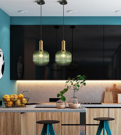 Sleek Glass Drop Pendant Light for Home Decor