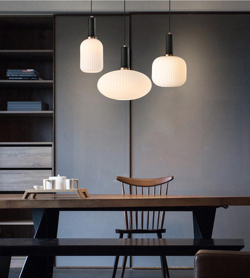 Sleek Glass Drop Pendant Light for Home Decor