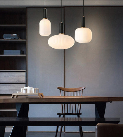 Sleek Glass Drop Pendant Light for Home Decor