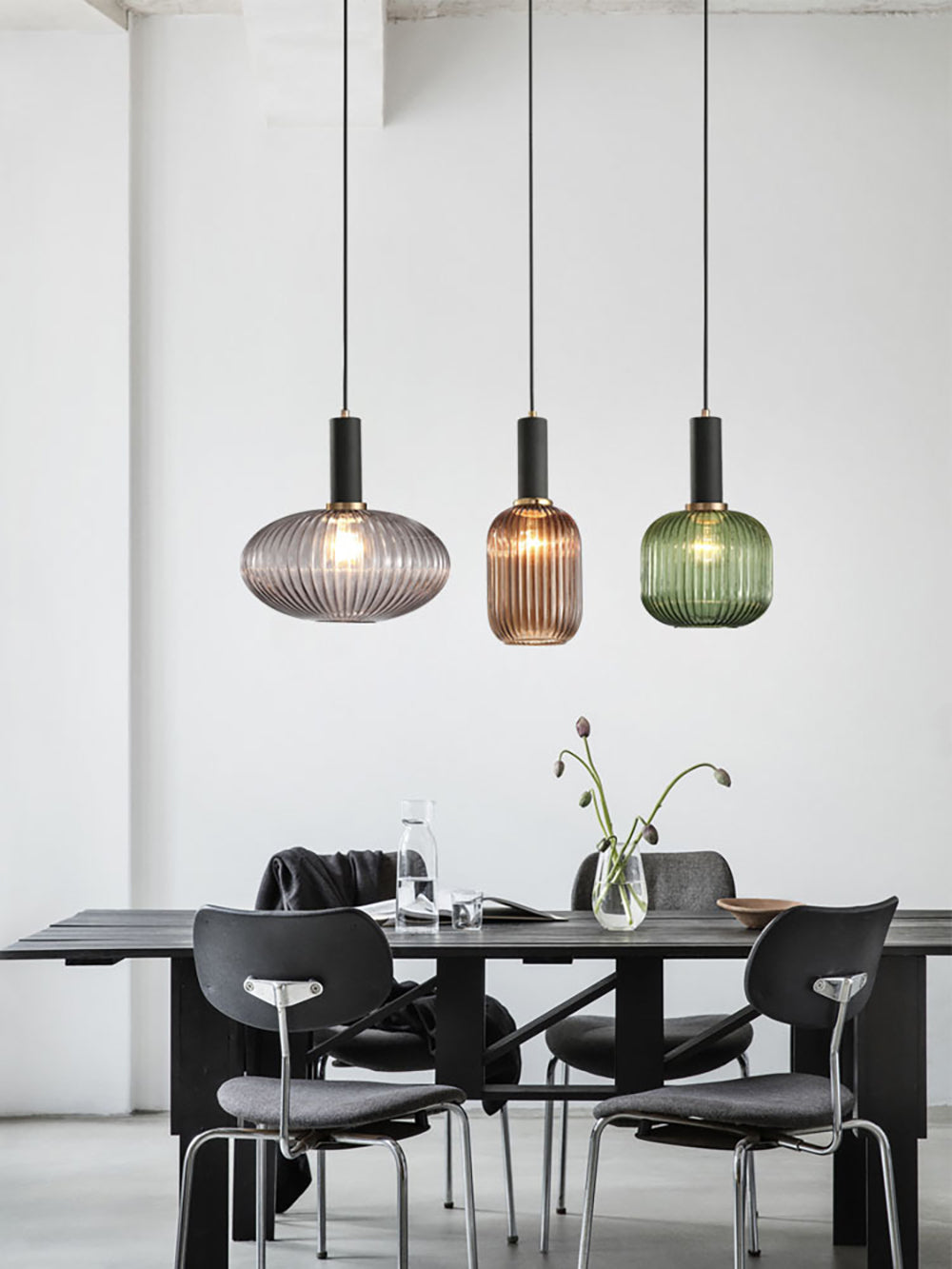 Sleek Glass Drop Pendant Light for Home Decor
