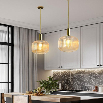 Sleek Glass Drop Pendant Light for Home Decor