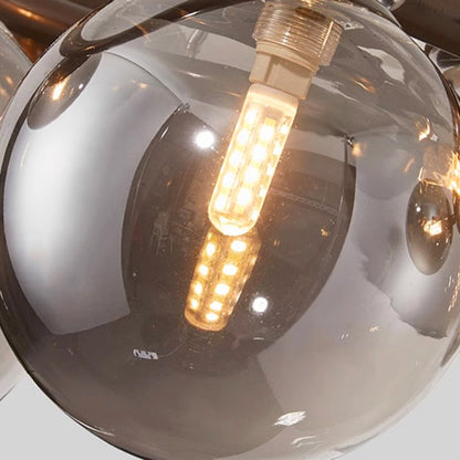 Sleek Glass Pendant Cluster Ceiling Light