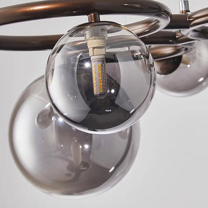 Sleek Glass Pendant Cluster Ceiling Light