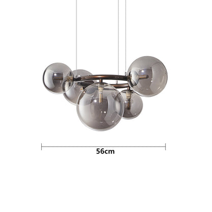Sleek Glass Pendant Cluster Ceiling Light