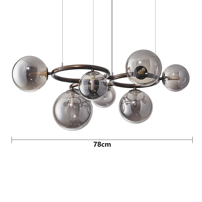 Sleek Glass Pendant Cluster Ceiling Light