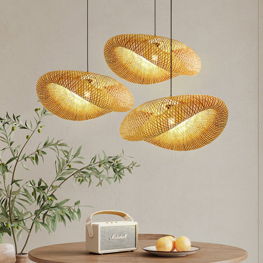 Natural Bamboo Drop Pendant Light - Lusomart