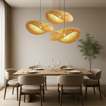 Novivra | Minimalist Bamboo Pendant Lamp for Warm Interiors 1