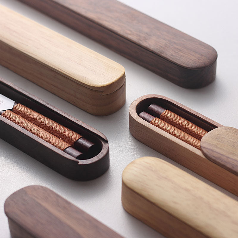 Traditional Wooden Chopsticks Set in Gift Box
