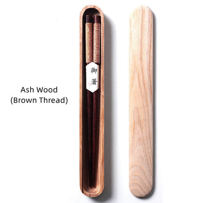Traditional Wooden Chopsticks Set in Gift Box