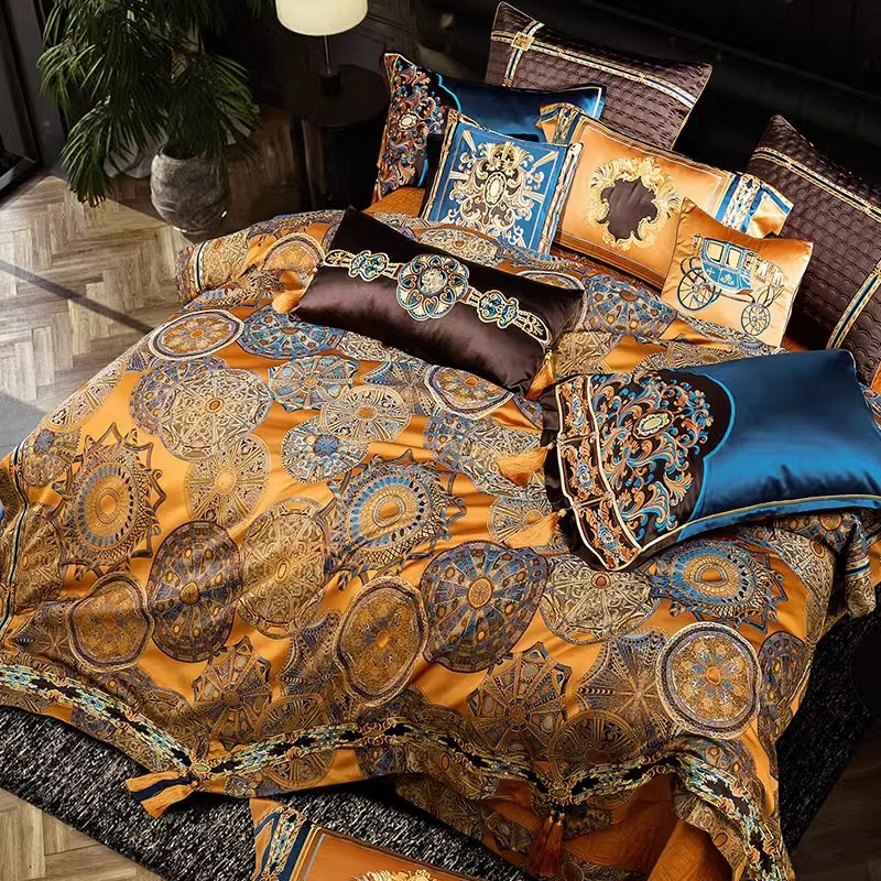 Luxurious Soft Bedding Set With Decorative Fringe