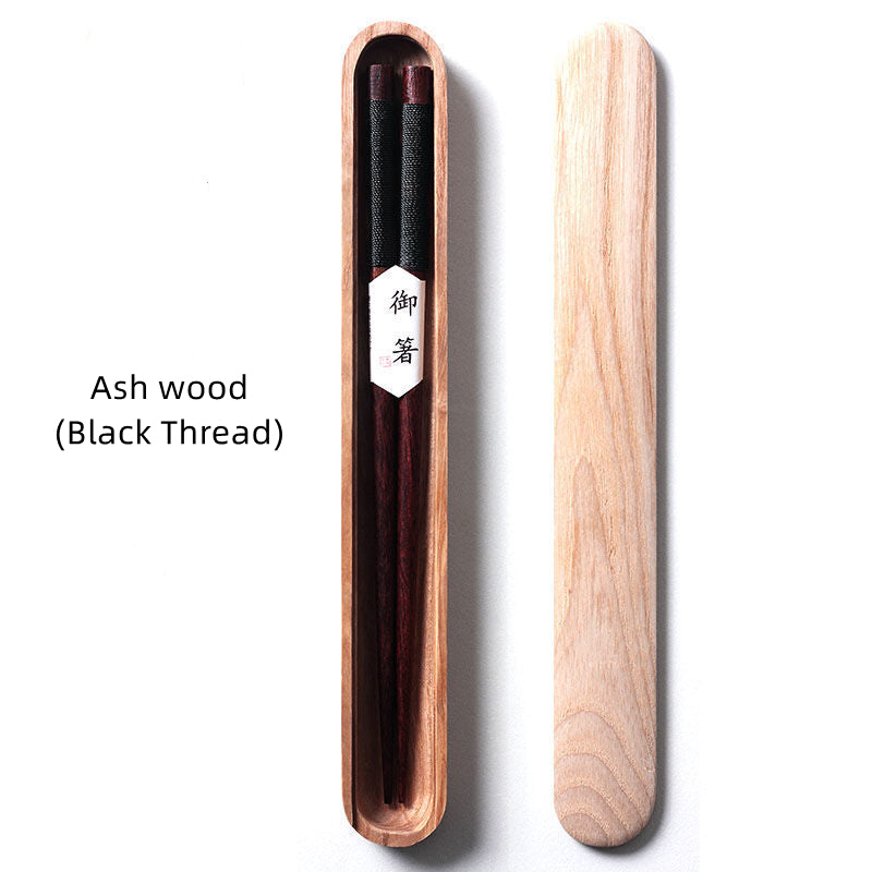 Traditional Wooden Chopsticks Set in Gift Box