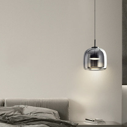 Stylish Glass Pendant Lamp – Soft Warm Lighting
