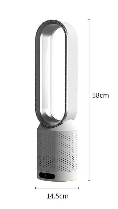 Compact 3-in-1 Air Purifier Tower Fan Cooler