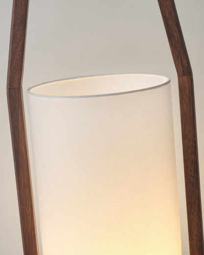Traditional Wooden Floor Lamp, Warm Zen Style