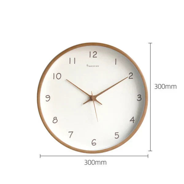 Quiet Wooden Analog Wall Clock