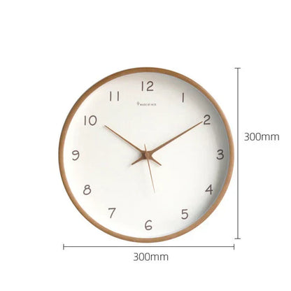 Quiet Wooden Analog Wall Clock