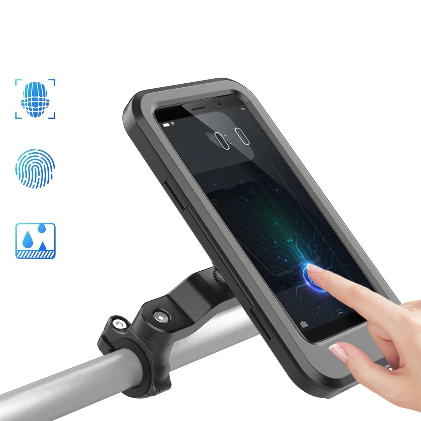 Waterproof Bike Phone Holder With Portable Charger - Lusomart