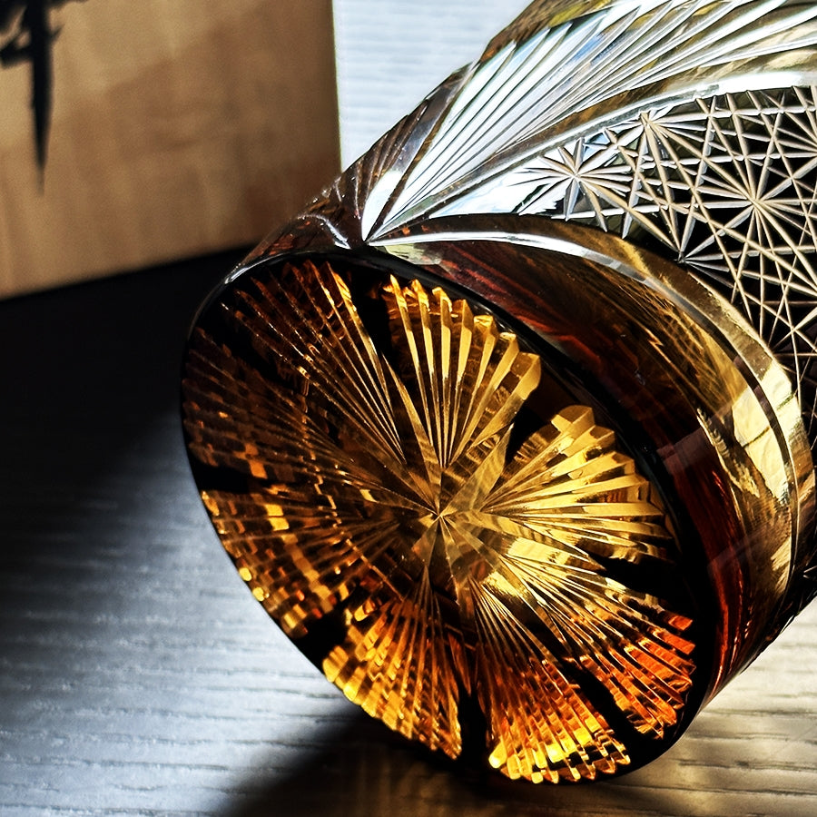 Luxury Engraved Whisky Glass Set with Wood Gift Box