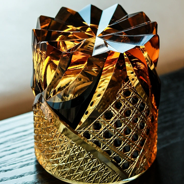 Luxury Handmade Whiskey Glass Set with Wood Gift Box