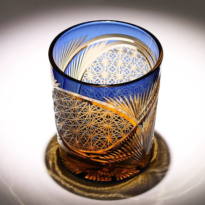 Luxury Engraved Whisky Glass Set with Wood Gift Box