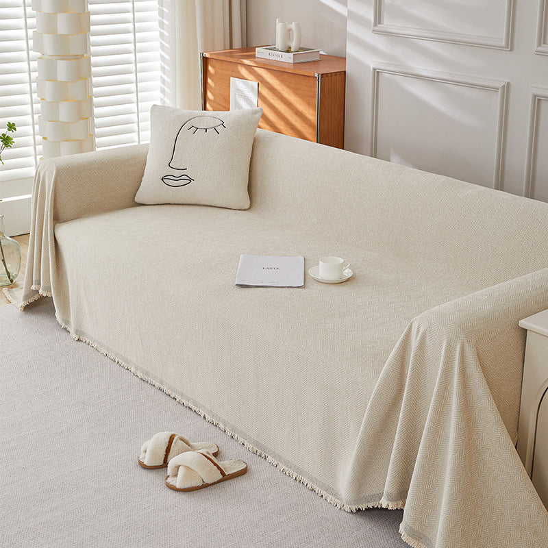 Soft Chenille Sofa Cover, Machine Washable and Stain Resistant