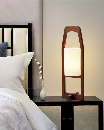 Traditional Wooden Floor Lamp, Warm Zen Style