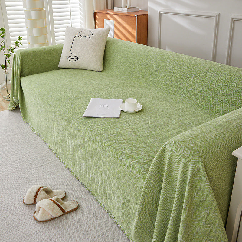 Soft Chenille Sofa Cover, Machine Washable and Stain Resistant