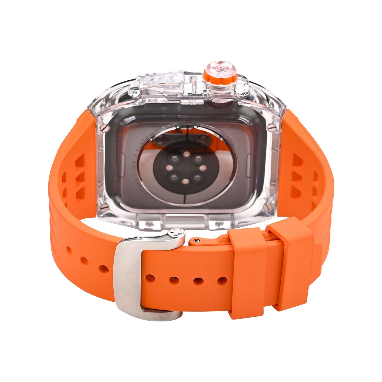 Premium Fluoro Band & Black Case Kit For Apple Watch